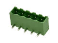 Terminal block; EDRC-5.08-05P-4; 5 ways; R=5,08mm; 8,2mm; 15A; 300V; through hole; angled 90°; closed; green; KLS; RoHS