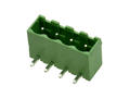 Terminal block; EDRC-5.08-04P-4; 4 ways; R=5,08mm; 8,2mm; 15A; 300V; through hole; angled 90°; closed; green; KLS; RoHS