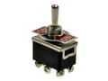 Switch; toggle; KN3(B)-223A; 3*2; (ON)-OFF-(ON); 2 ways; 3 positions; momentary; panel mounting; screw; 6A; 250V AC; black; 30mm