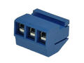Terminal block; AK320-031-12; 3 ways; R=5,00mm; 11mm; 16A; 300V; through hole; straight; round hole; slot screw; crimped; 0,14÷1,5mm2; blue; Karson; RoHS