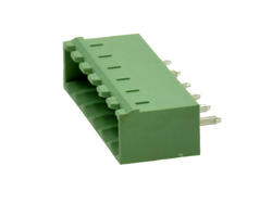 Terminal block; EDVC-5.08-06P-4; 6 ways; R=5,08mm; 12,1mm; 15A; 300V; through hole; straight; closed; green; KLS; RoHS