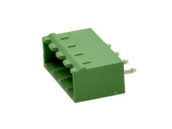 Terminal block; EDVC-5.08-04P-4; 4 ways; R=5,08mm; 12,1mm; 15A; 300V; through hole; straight; closed; green; KLS; RoHS