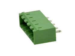 Terminal block; EDVC-5.08-05P-4; 5 ways; R=5,08mm; 12,1mm; 15A; 300V; through hole; straight; closed; green; KLS; RoHS