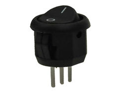 Switch; rocker; SW2738-R5; ON-ON; 1 way; black; no backlight; bistable; through hole; 13,5mm; 2 positions; 1,5A; 250V AC; Canal