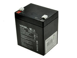 Akumulator; kwasowy bezobsługowy AGM; LP4-12; 12V; 4Ah; 90x70x102(106)mm; konektor 4,8 mm; VIPOW; 1,4kg