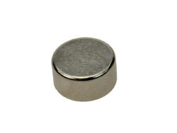 Magnet; cylindrical; N38; 8mm; 4mm; nickel plated; Neodymium