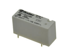 Relay; electromagnetic miniature; 43.41.7.012.2300; 12V; DC; SPST NO; 10A; 250V AC; PCB trough hole; for socket; Finder; RoHS