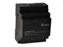 Power Supply; DIN Rail; DRC12V60W1AZ CHROME; 12V DC; 4,5A; 54W; LED indicator; plastic case; black; Delta Electronics; RoHS