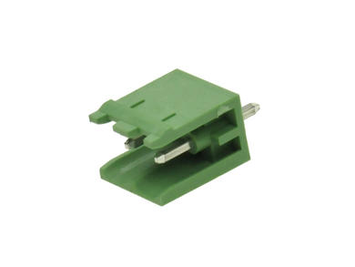 Terminal block; EDV-5.08-02P-4; 2 ways; R=5,08mm; 12,1mm; 15A; 300V; through hole; straight; open; green; KLS; RoHS