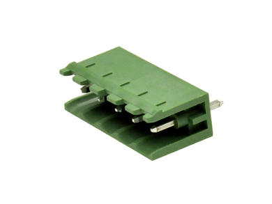 Terminal block; EDV-5.08-05P-4; 5 ways; R=5,08mm; 12,1mm; 15A; 300V; through hole; straight; open; green; KLS; RoHS