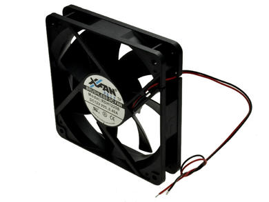 Wentylator; RDH1225B; 120x120x25mm; kulkowe; 12V; DC; 4,8W; 148,2m3/h; 41dB; 0,4A; 2400RPM; 2 przewody; X-FAN; RoHS; 6÷13,8V; 300mm