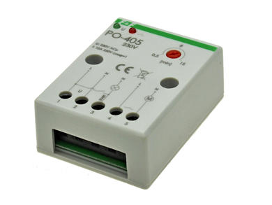 Relay; time; PO-405; 230V; AC; single function; SPST NO; <10A; DIN rail type; F&F