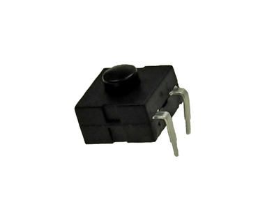 Switch; push button; TS202-21-1-B; ON-OFF; black; no backlight; through hole; 2 positions; 3A; 30V DC; 7mm; Canal