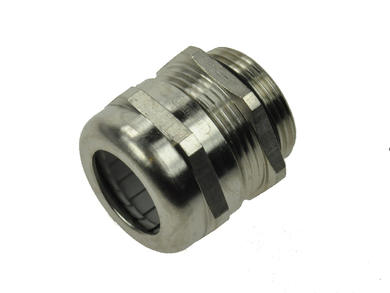 Cable gland; 19000005091; nickel-plated brass; IP68; natural; M25; 9÷18mm; for round cable; with metric thread; Harting; RoHS
