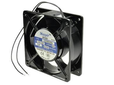 Wentylator; 12038S2ML; 120x120x38mm; ślizgowe; 230V; AC; 20W; 127,5m3/h; 37dB; 90mA; 2400RPM; 2 przewody; Maxair (Ya-Cool); RoHS