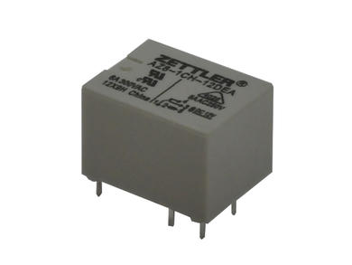 Przekaźnik; elektromagnetyczny miniaturowy; AZ8-1CH-12DEA; 12V; DC; 1 styk przełączny; 8A; 250V AC; do druku (PCB); Zettler; RoHS