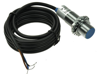 Sensor; inductive; ASP01-18S5DPA-1; PNP; NO; 5mm; 10÷30V; DC; 200mA; cylindrical metal; 55mm; flush type; with 2m cable; Aiks; RoHS