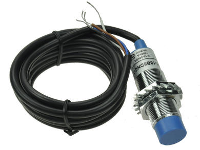Czujnik; indukcyjny; ASP01-18B8DNC-1; NPN; NO/NC; 8mm; 10÷30V; DC; 200mA; cylindryczny metalowy; fi 18mm; 62mm; wysunięty; z przewodem 2mb; Aiks; RoHS