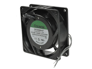 Fan; SF23080AT2082HBL.GN; 80x80x25mm; ball bearing; 230V; AC; 14W; 30,6m3/h; 30dB; 70mA; 2450RPM; 2 wires; Sunon; RoHS