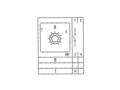 Switch; cam; rotary; LW26-20-M1-F/1P 01; 2 positions; OFF-ON; 60°; bistable; panel mounting; 1 way; 1 layer; screw; 20A; 440V AC; black; 8,5mm; 48x48mm; 32mm; Howo; RoHS