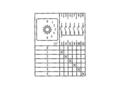 Switch; cam; rotary; LW26-10-M0-F/1P 0-6; 7 positions; OFF-6xON; 30°; bistable; panel mounting; 1 way; 3 layers; screw; 10A; 440V AC; nickel silver; 8mm; 30x30mm; 46mm; Howo