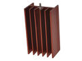 Radiator; V7142/4-1p; z otworem; z pinem do druku; czerwony; 40mm; H; 10,5K/W; 23mm; 16mm