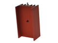 Radiator; V7142/4-1p; z otworem; z pinem do druku; czerwony; 40mm; H; 10,5K/W; 23mm; 16mm