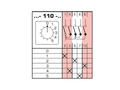 Przełącznik; krzywkowy; obrotowy; 4G10-110-U; 6 pozycji; OFF-5xON; 30°; bistabilny; na panel; 1 tor; 3 warstwy; śrubowe; 16A; 690V AC; czarny; 14mm; IP40; 48x48mm; 50mm; Apator; RoHS