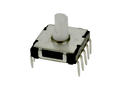 Switch; rotary; MT-04-9B; 9xON; 9 positions; bistable; through hole; 1 way; white; 50mA; 12V DC; black; plastic; KLS