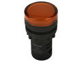 Indicator; AD16-22DS/O/12V; 22mm; LED 12V backlight; orange; screw; black; IP40; 38mm; Onpow; RoHS