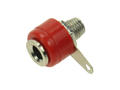 Banana socket; 4mm; 2.108.R; red; solder; 15mm; 19A; 60V; nickel plated zinc alloy; ABS; Amass; RoHS