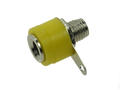 Banana socket; 4mm; 2.108.Y; yellow; solder; 15mm; 19A; 60V; nickel plated zinc alloy; ABS; Amass; RoHS