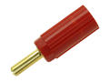 Banana plug; 4mm; WB13-R; red; 37mm; screwed