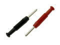 Banana plug; 2mm; MST3 973509101; red; 37mm; solder; 6A; 60V; nickel plated brass; PVC; Hirschmann; RoHS