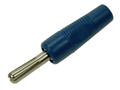 Banana plug; 4mm; BS425-BL; blue; 44mm; screwed; RoHS