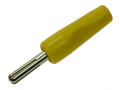 Banana plug; 4mm; BS425-Y; yellow; 44mm; screwed; RoHS