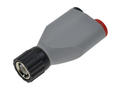 Connecting plug; Amass; 21.152; BNC plug / 2x banana socket 4mm; grey; 62,5mm; 3A; 150V; nickel plated brass; PA; RoHS
