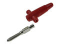 Wtyk bananowy; 4mm; BUELA-300 931667100; czarny; 60mm; lutowany; wtykany (gniazdo bananowe 4mm); 30A; 60V; mosiądz niklowany; PVC; Hirschmann; RoHS; BILA-300