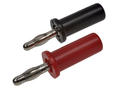 Banana plug; 4mm; 25.420.1; red; 41,5mm; solder; 24A; 60V; nickel plated brass; ABS; Amass; RoHS