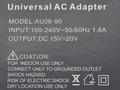 Power Supply; desktop; AK-NU-02; 15÷19,5V DC; 6A; 90W; interchangeable plugs DC; 100÷240V AC; Akyga; RoHS
