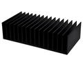 Heatsink; A6023/10; blackened; 100mm; ribbed; 190,5mm; 50mm; Kety; RoHS