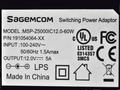 Power Supply; desktop; ZSI12V5A; 12V DC; 5A; straight 2,5/5,5mm; without cable; Sagemcom
