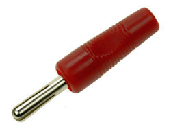 Banana plug; 4mm; BS425-R; red; 44mm; screwed; RoHS