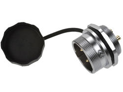 Plug; WF24J3ZM1; 3 ways; solder; 2,5mm2; 9-10,5mm; WF24; for panel; 24mm; IP67; 25A; 500V; Weipu; RoHS