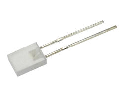 Dioda LED; DL2533; 2x5mm; niebieski; 90mcd; 160°; dyfuzyjna; biała; prostokątna; 3,3V; 20mA; 470nm; przewlekany (THT)
