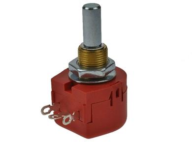 Potentiometer; shaft; single turn; WX118-4k7; 4,7kohm; linear; 20%; 2W; axis diam.6,00mm; 24mm; metal; smooth; 300°; wire-wound; solder; Omter