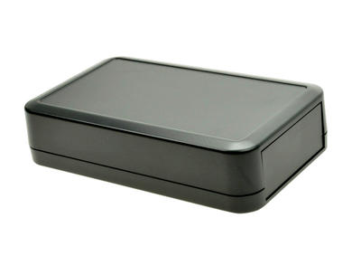 Enclosure; handheld; LC115H-N-D; ABS; 115mm; 69mm; 28mm; dark gray; RoHS; Takachi; 1 front panel