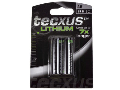 Battery; lithium; FR06 AA; 1,5V; 2750mAh; blister; fi 14,5x50,5mm; TECXUS; R6 AA
