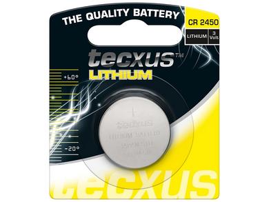 Bateria; litowa; CR2450; 3V; 500mAh; blister; fi 24x5mm; TECXUS; CR2450