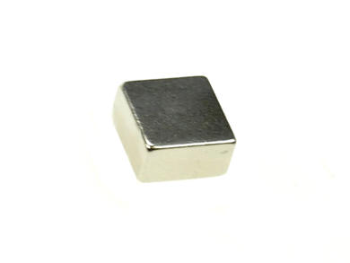 Magnet; cuboid; N38; 10mm; 10mm; 4mm; nickel plated; Neodymium
